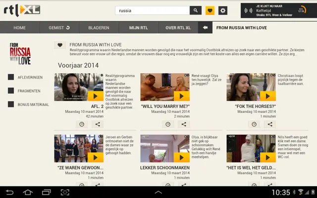 RTL XL android App screenshot 8